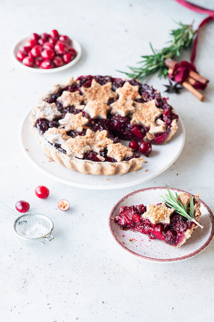 Cranberry-Zimt-Kuchen