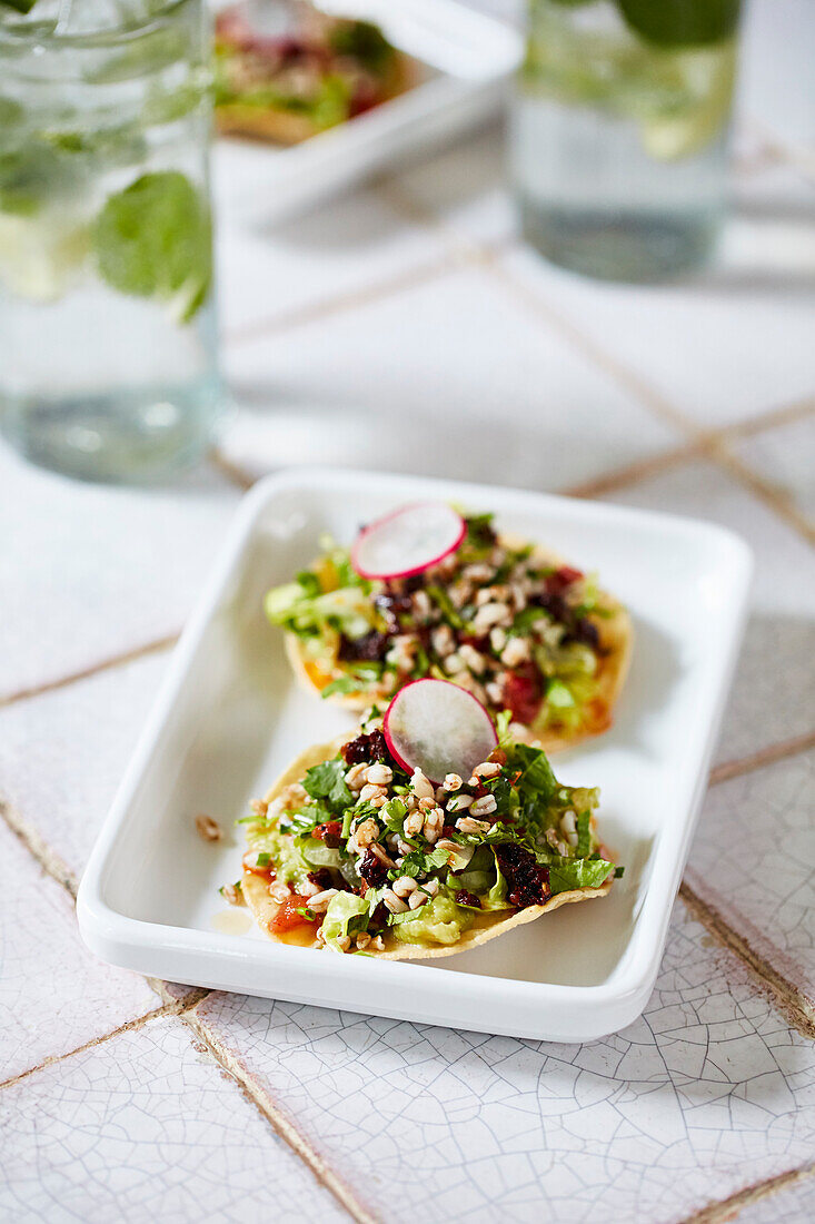 Vegetarian tacos for two