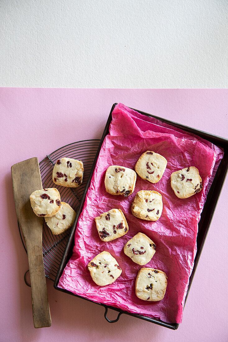 Mandel-Cranberry-Plätzchen