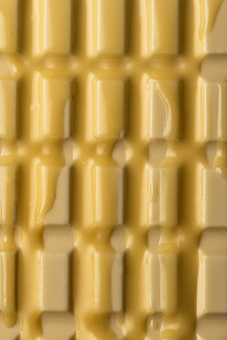 Melting white chocolate (close up)