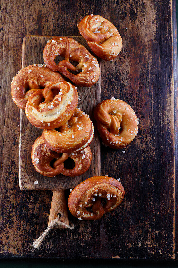 Homemade pretzels