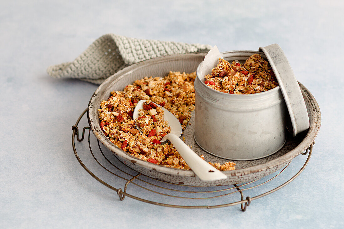 Crunchy Leinsamen-Granola