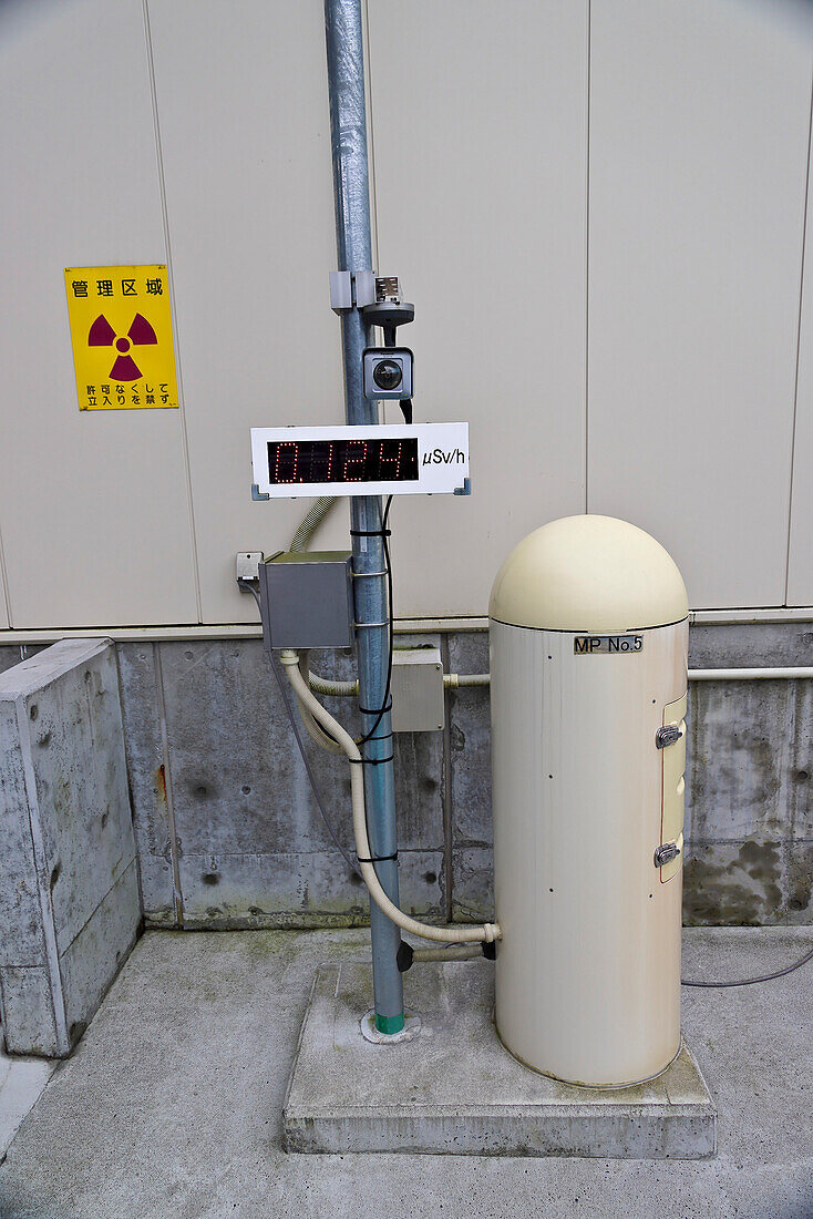 Radiation monitor, Fukushima, Japan