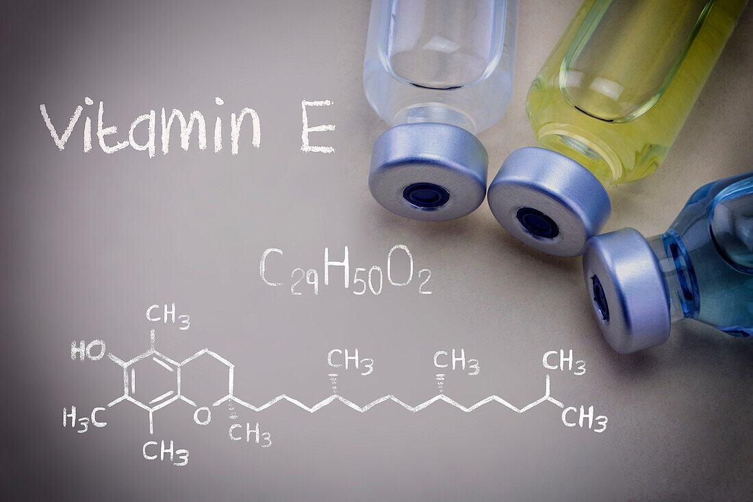 Vitamin E, conceptual image