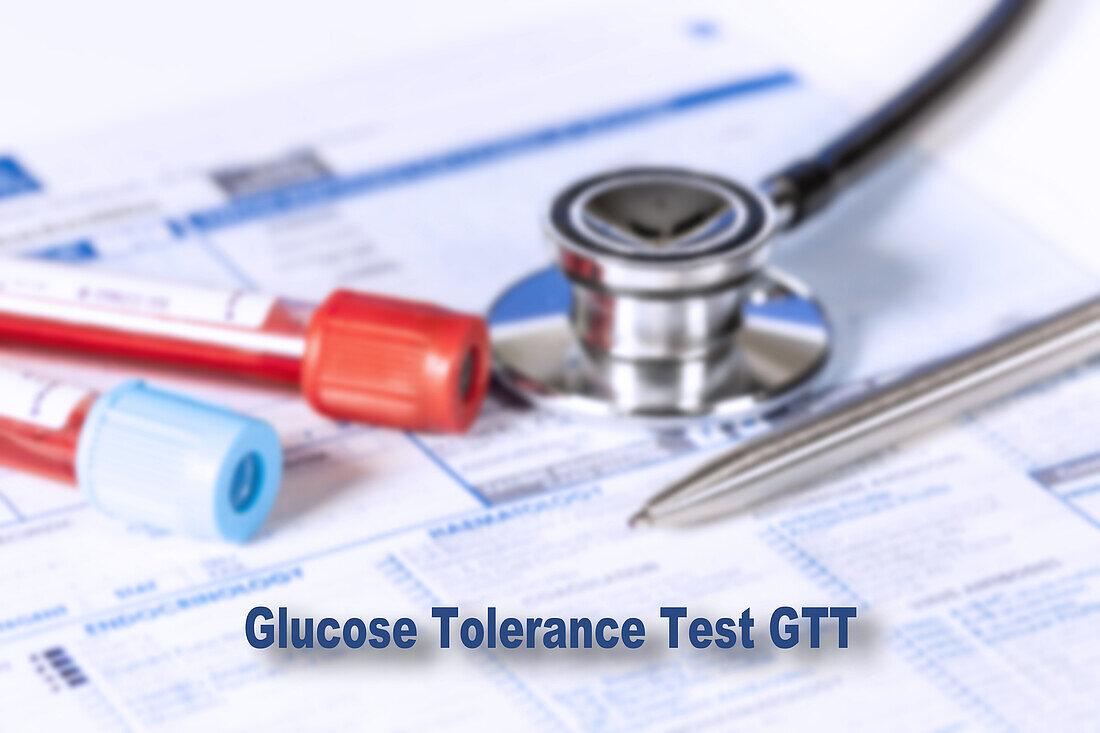 Glucose tolerance test, conceptual image