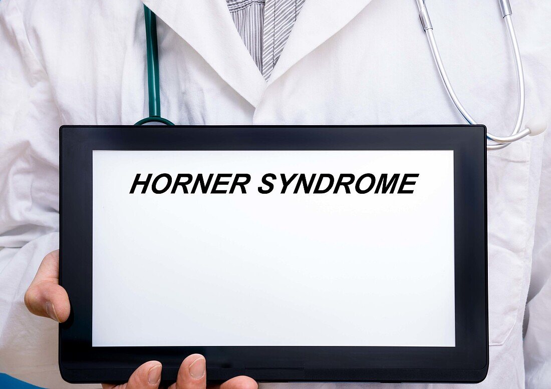 Horner syndrome, conceptual image