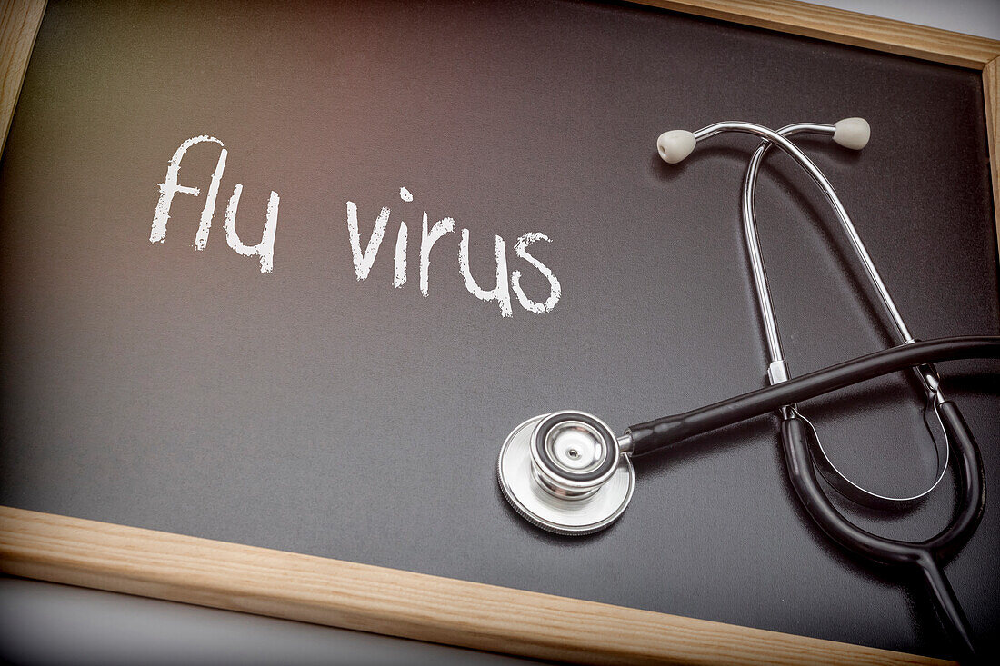 Flu virus, conceptual image