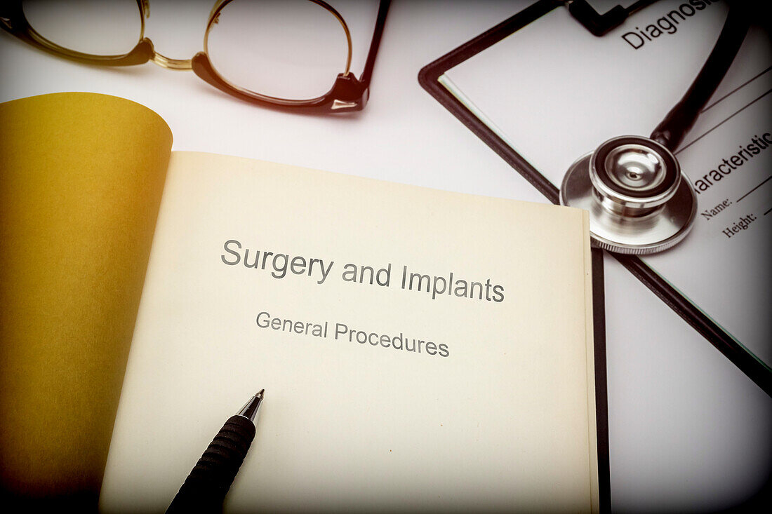 Surgery and implants, conceptual image