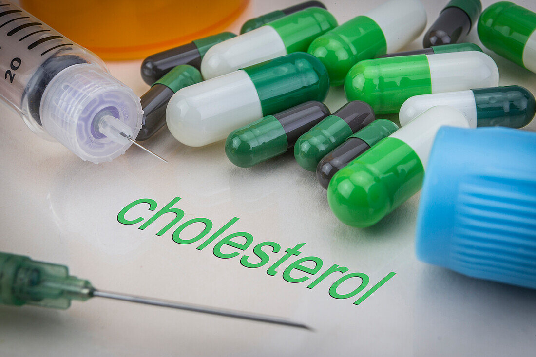 Cholesterol, conceptual image