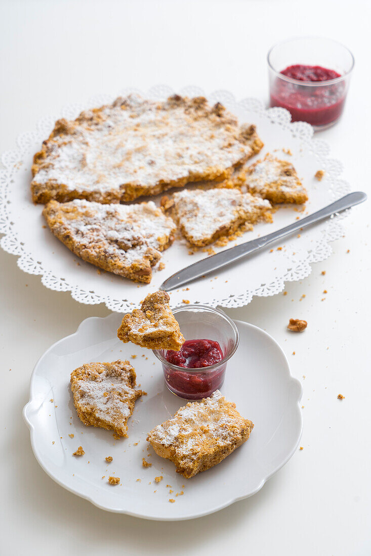 Sbrisolona with cashew nuts (Italy)