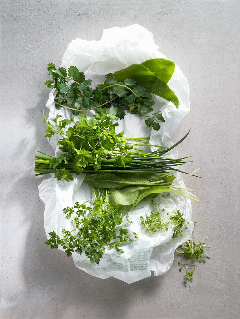 Herbs for green sauce