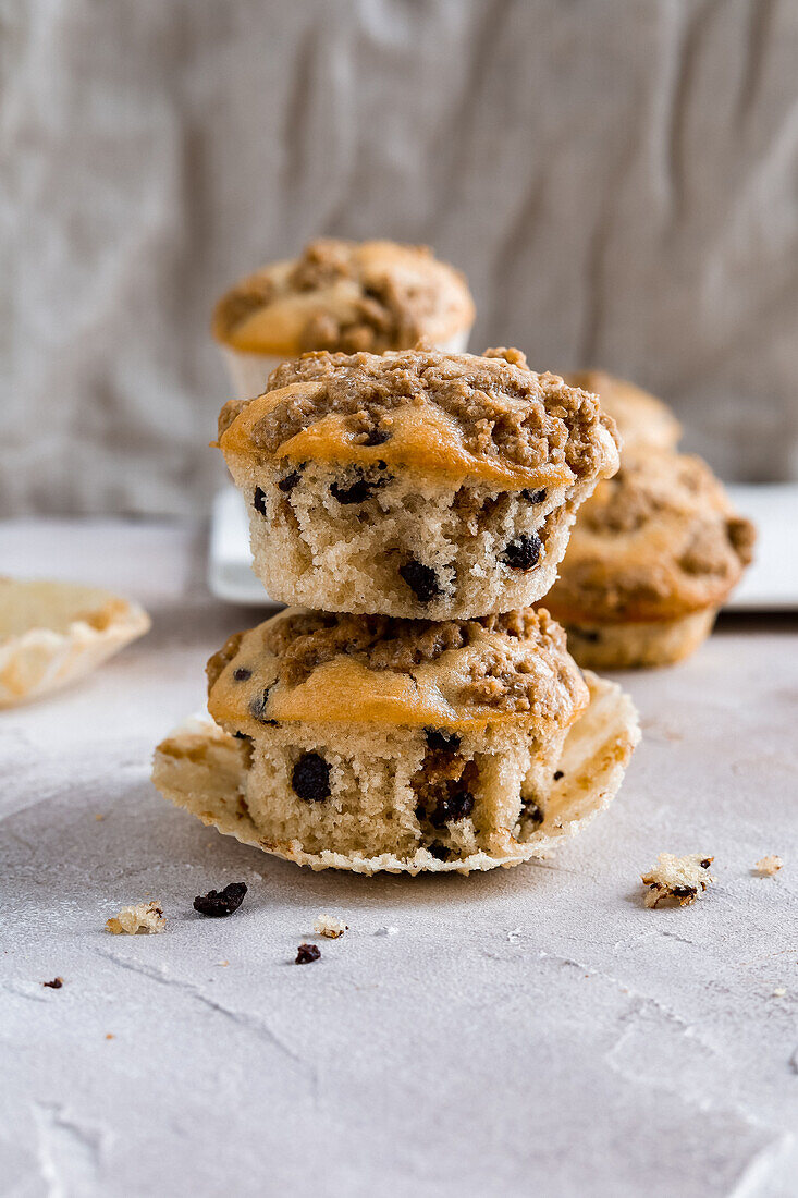 Zimt-Schoko-Muffins mit Crunch