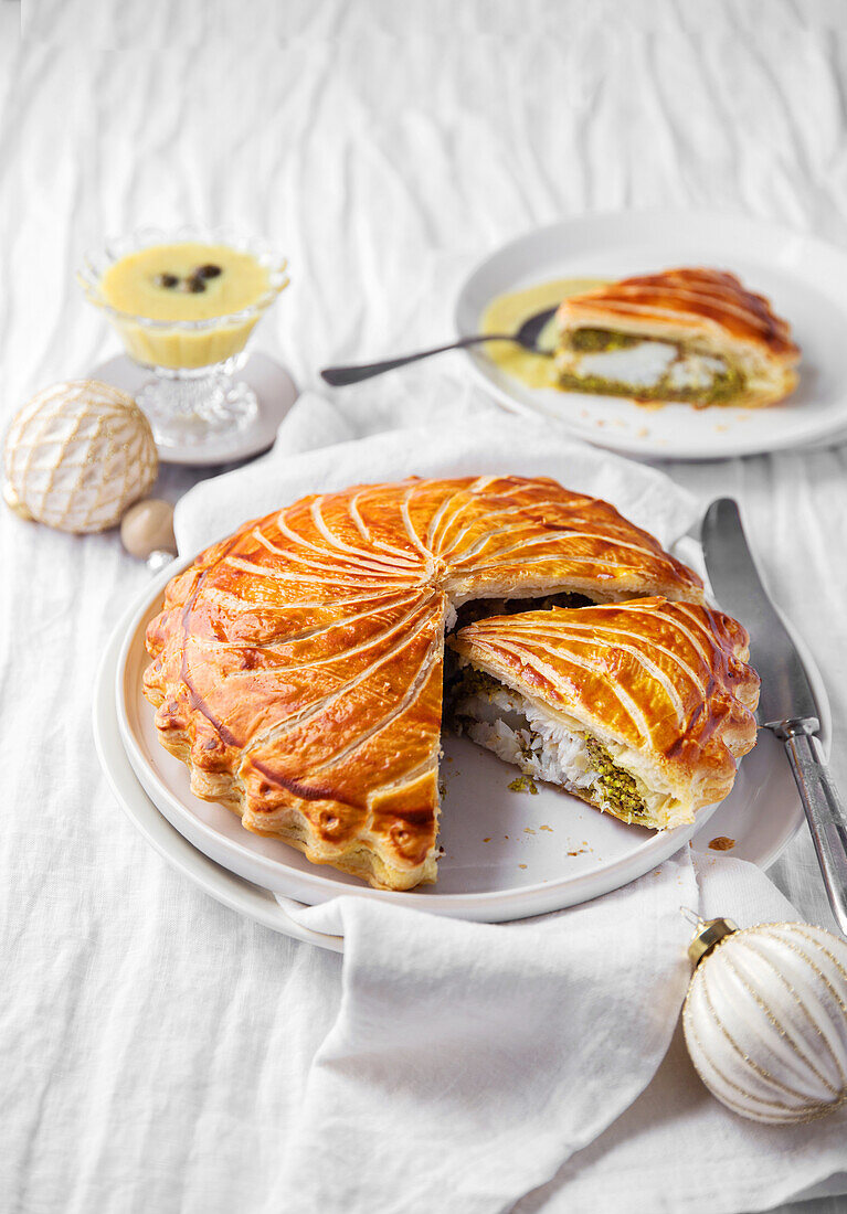 Kabeljau-Pithivier mit Frangipani