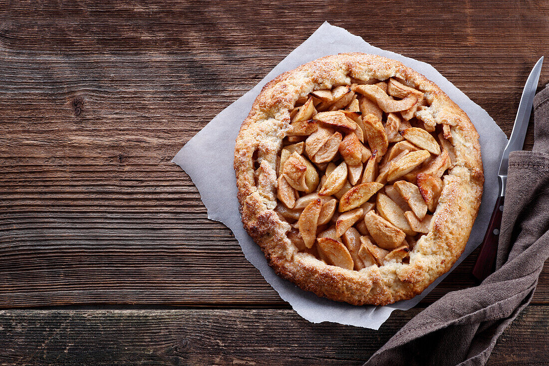 Galette mit Äpfeln