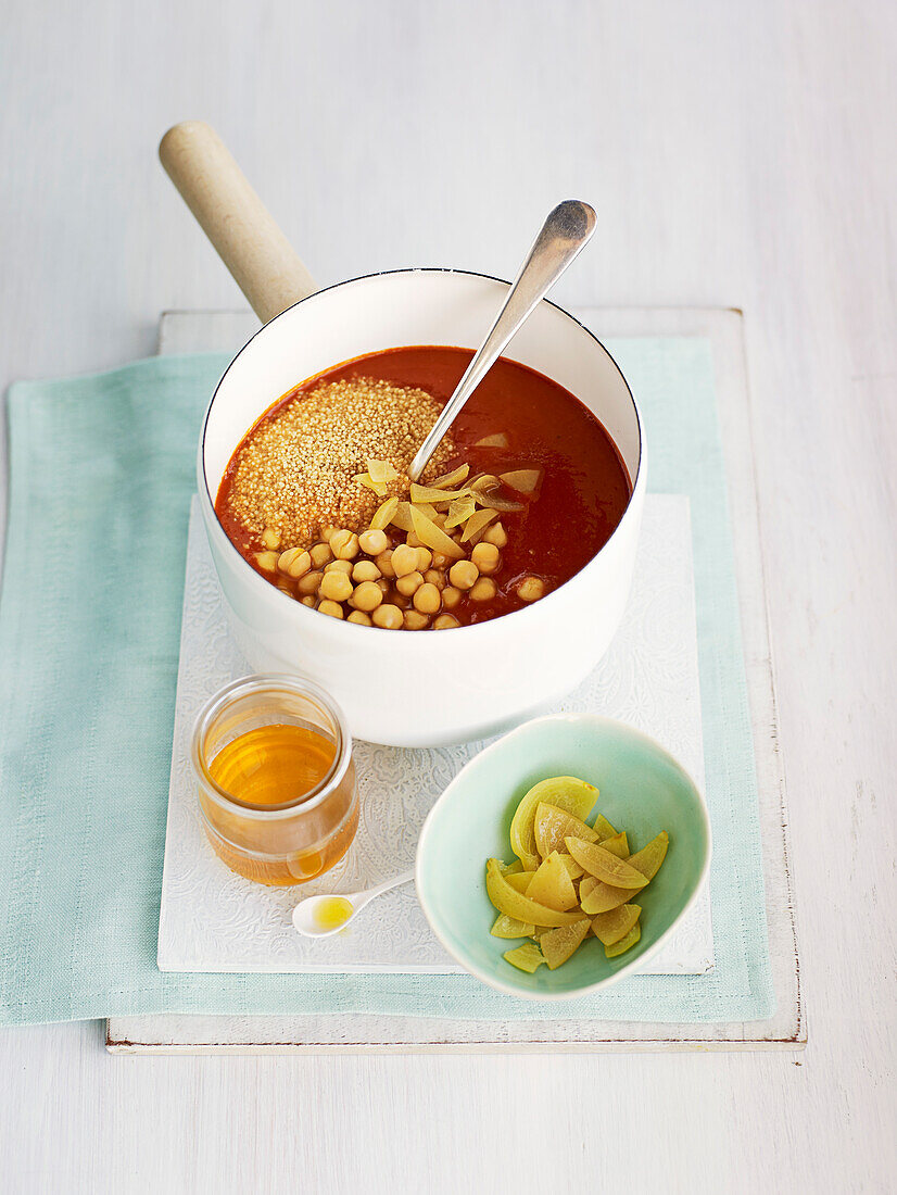 Moroccan chickpea soup