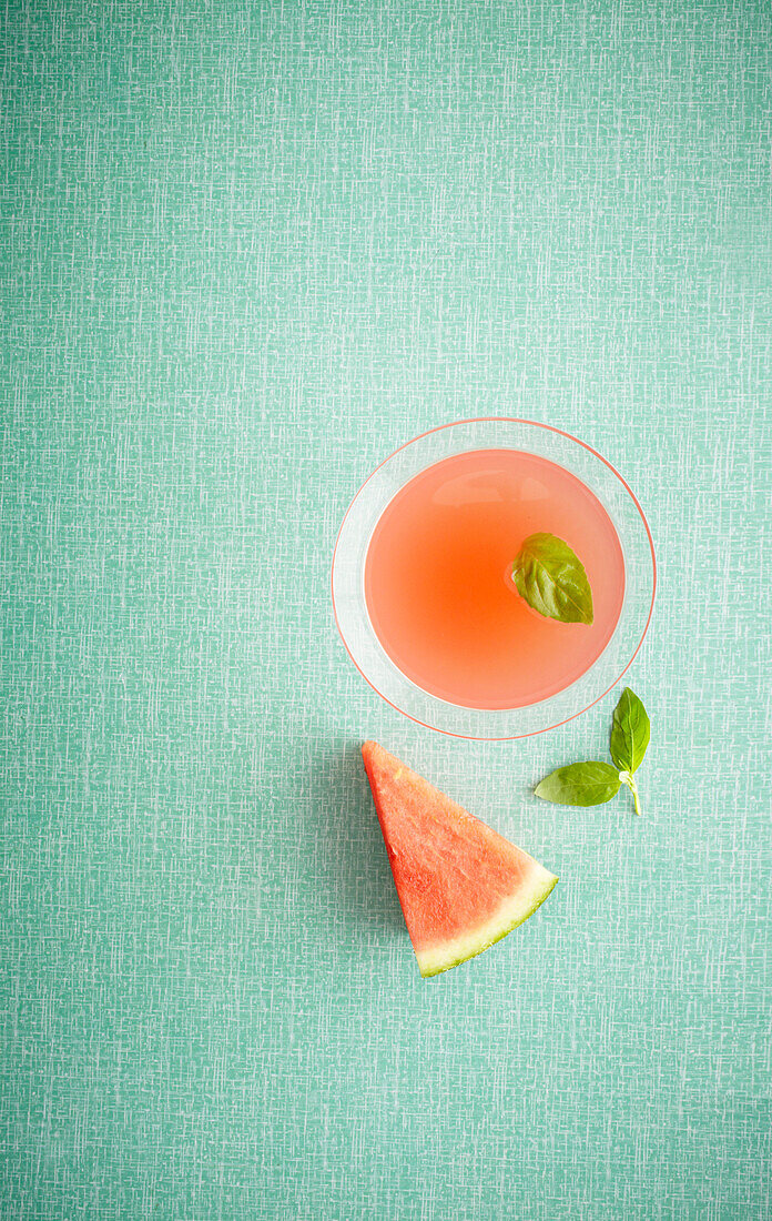 Gin and watermelon cocktail