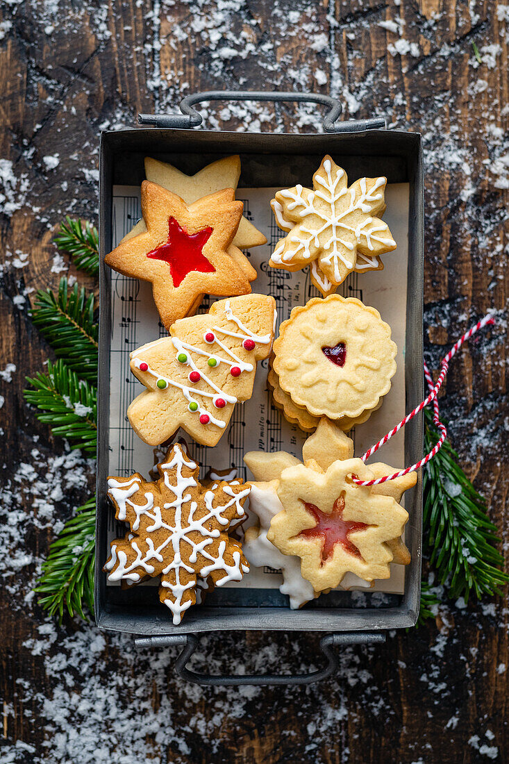 Assorted Christmas cookies