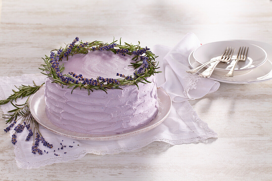 Lavender cake for Mother's Day