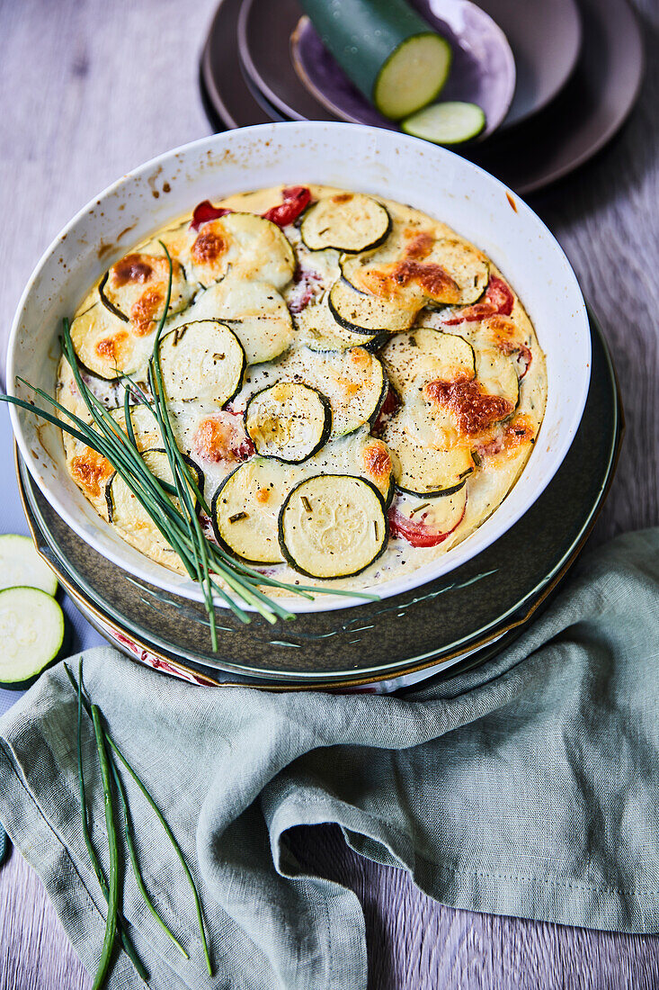 Low-Carb Zucchini Gratin