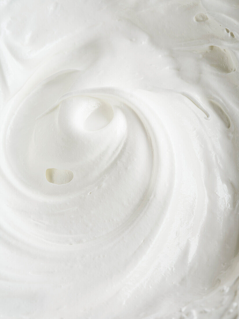 Whipped egg whites (filling the picture)