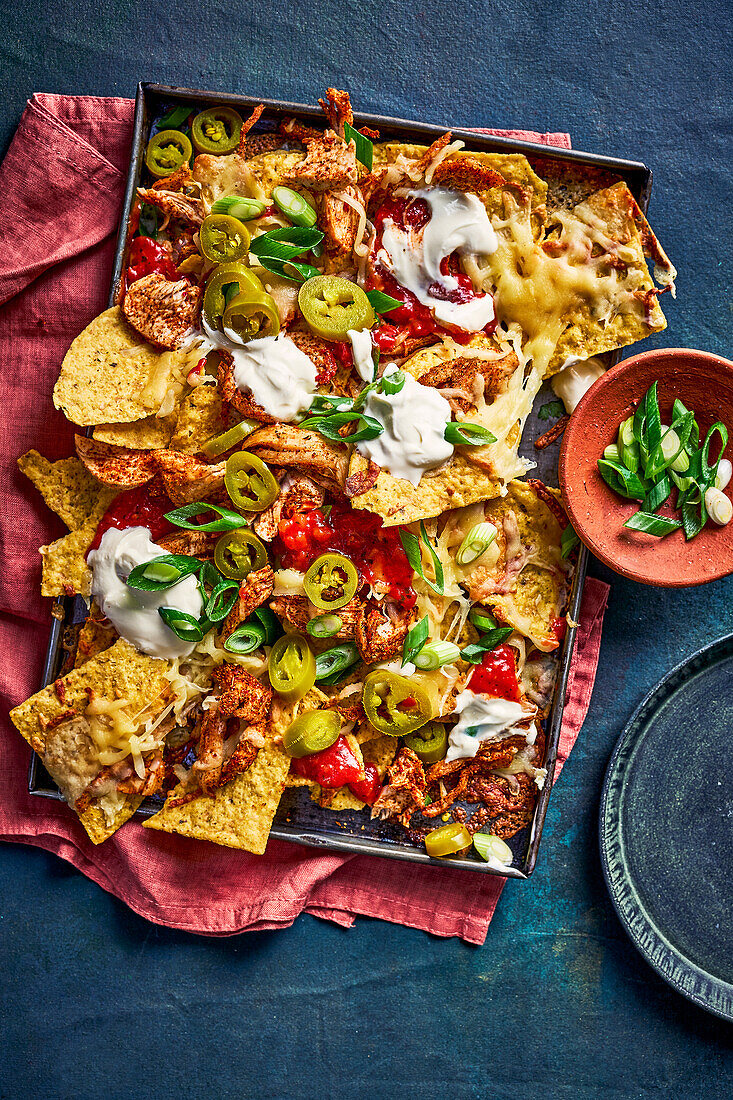 Nachos mit Putenbraten (Resteverwertung)