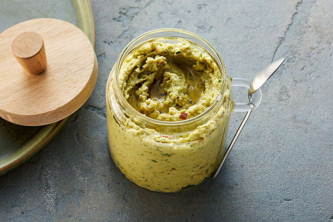 Herb-and-nut spread