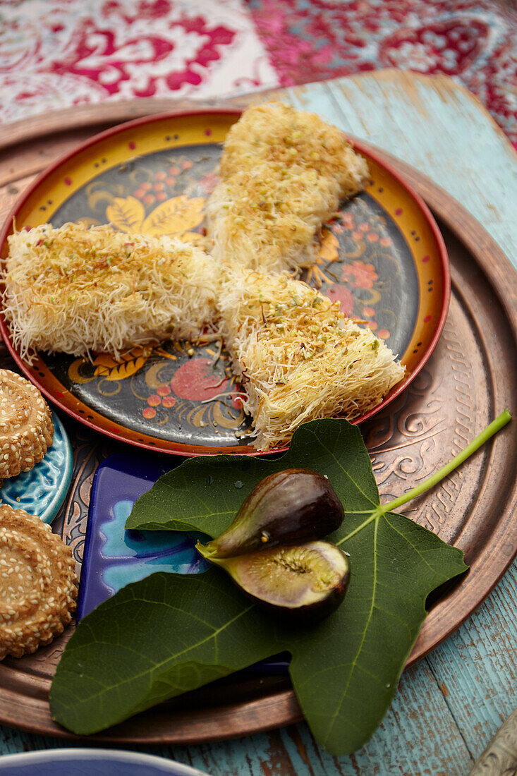 Stuffed cheese biscuits soaked with syrup (Turkey)