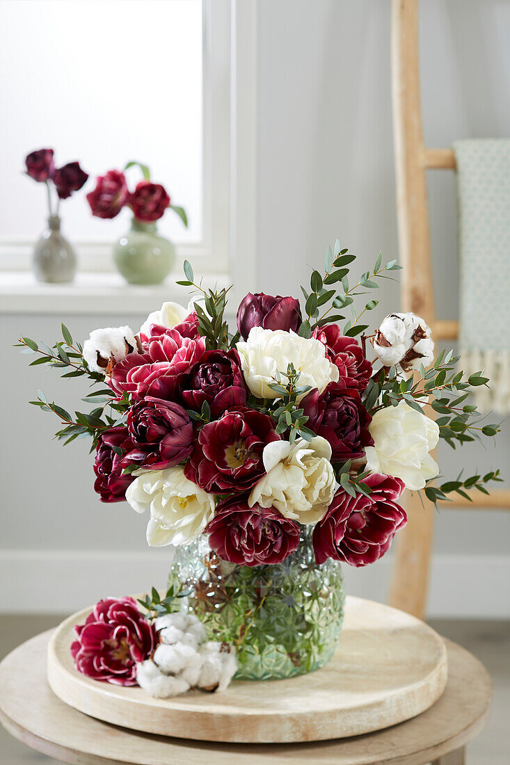 Tulip mix on vase