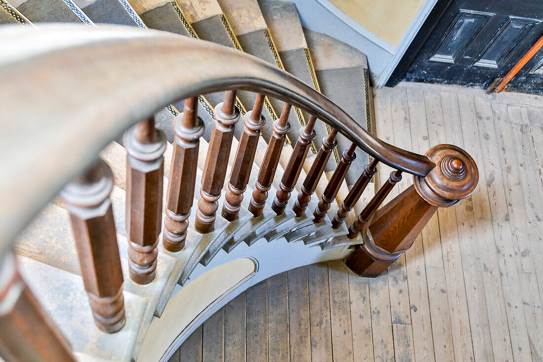 Treppe im Hotel Meade, Bannack State Park, Montana,  USA