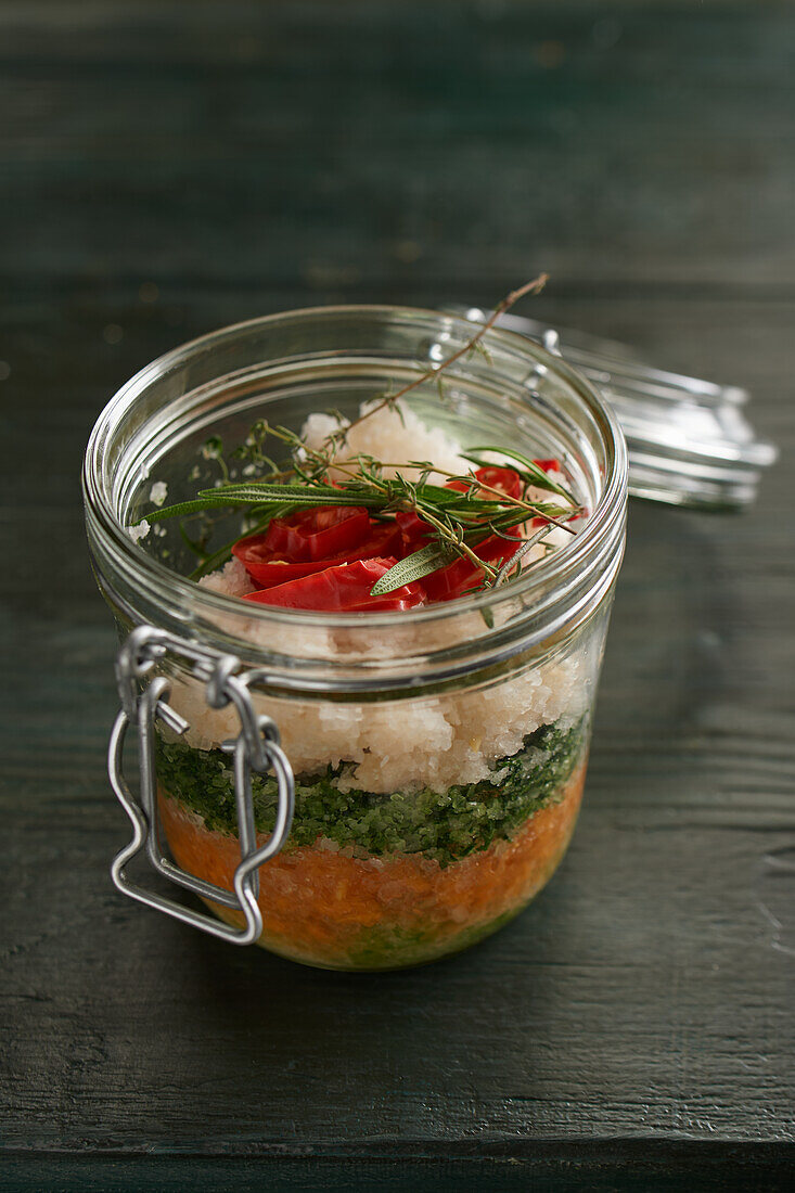 Homemade vegetable salt