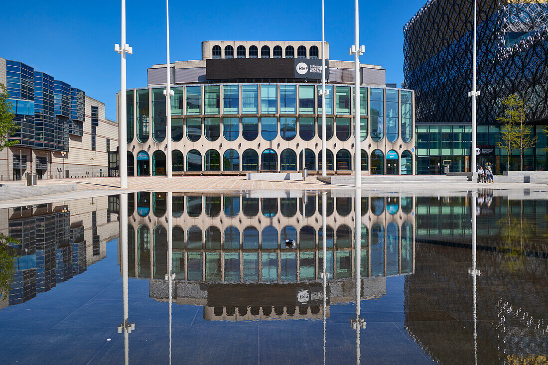 Centenary Square, The International Convention Centre, Repertory Theatre und Bibliothek, Birmingham, West Midlands, England, Vereinigtes Königreich, Europa