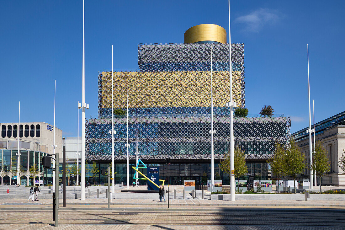 Centenary Square, Birmingham Library, Birmingham, West Midlands, England, United Kingdom, Europe