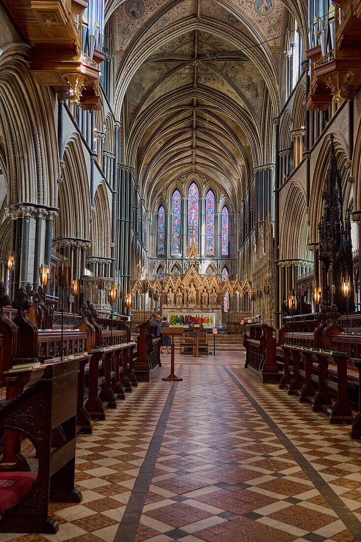 Kathedrale von Worcester, Worcester, Worcestershire, England, Vereinigtes Königreich, Europa