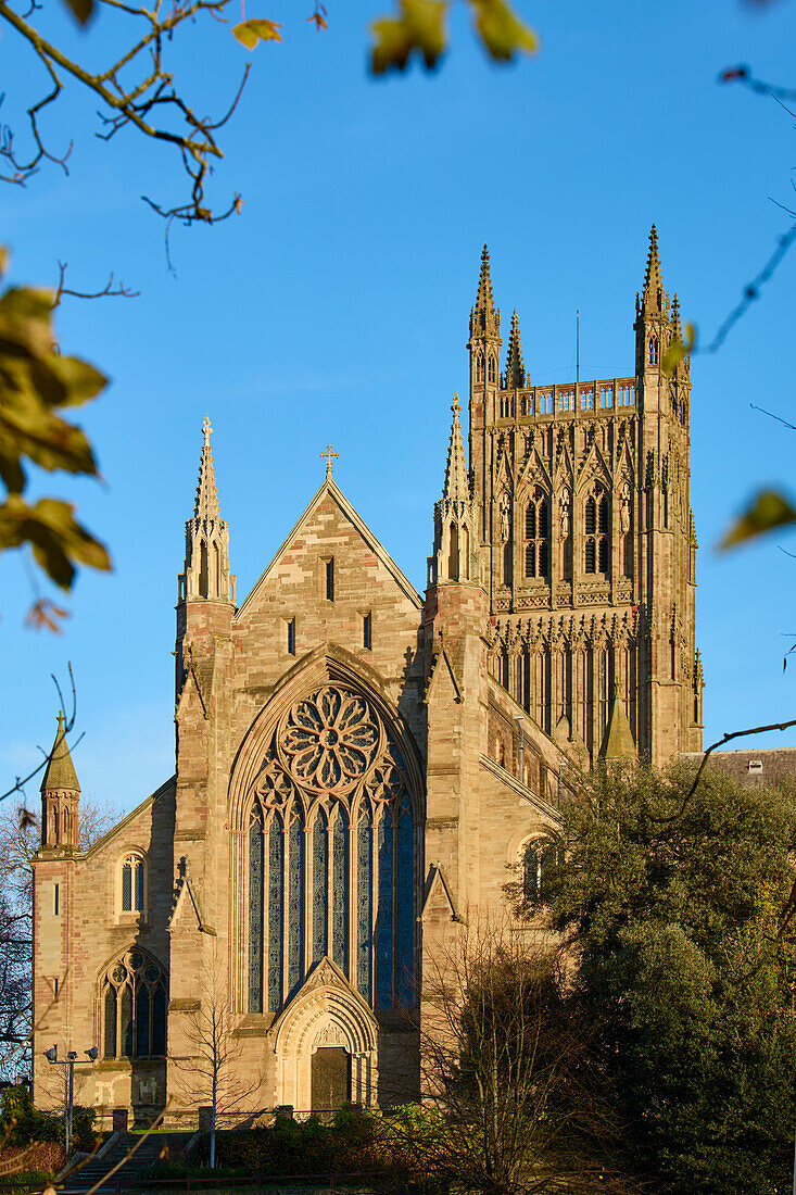 Kathedrale von Worcester, Worcester, Worcestershire, England, Vereinigtes Königreich, Europa