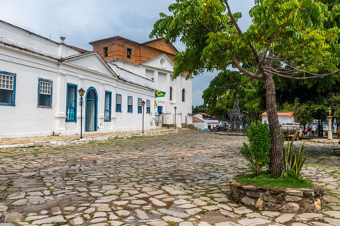 Koloniale Häuser, Alt-Goias, UNESCO-Welterbe, Goias, Brasilien, Südamerika