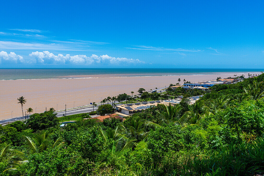 Blick über den Atlantik, Porto Seguro, Bahia, Brasilien, Südamerika