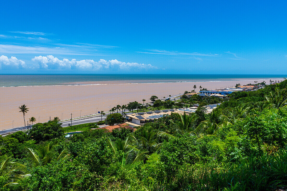 View over the Atlantic, Porto Seguro, Bahia, Brazil, South America