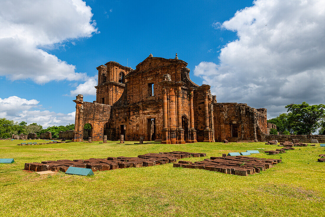 Ruinen von Sao Miguel das Missoes, UNESCO-Weltkulturerbe, Rio Grande do Sul, Brasilien, Südamerika