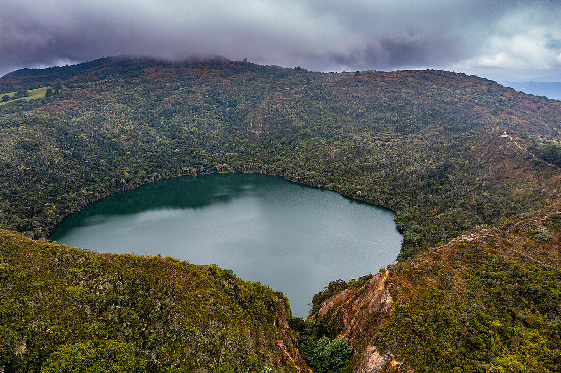 Lake Guatavita, Colombian Andes, Colombia, South America