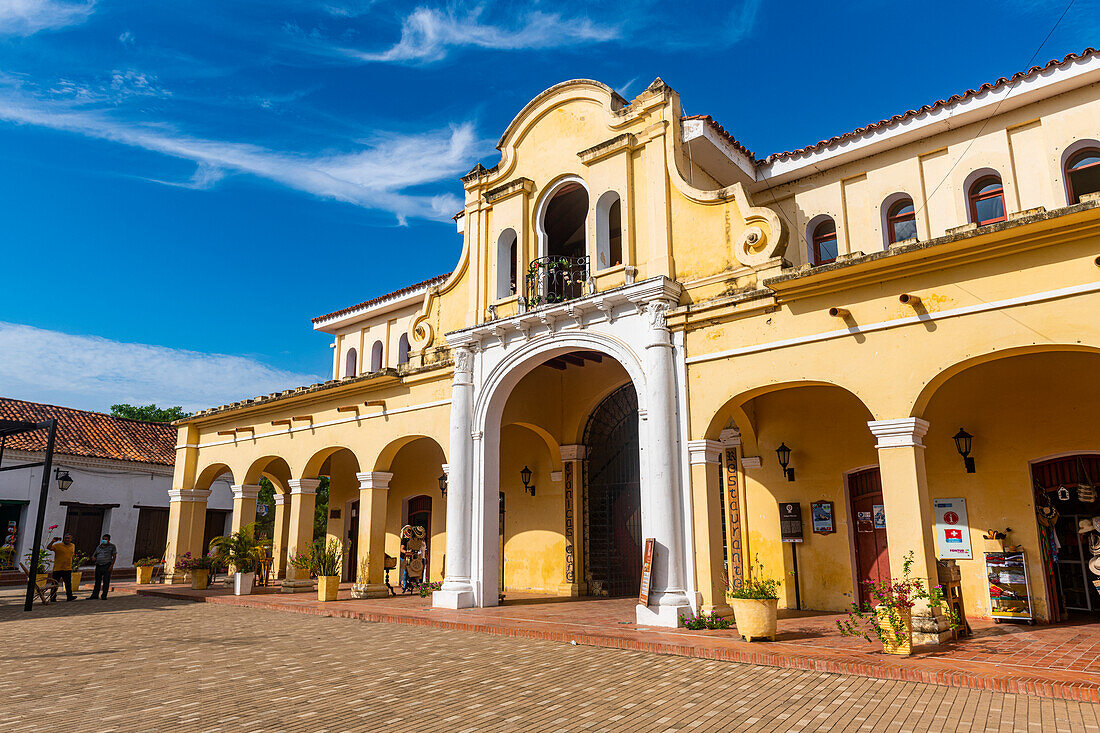 Koloniales Haus auf dem Platz Real de la Concepcion, Mompox, UNESCO-Welterbe, Kolumbien, Südamerika