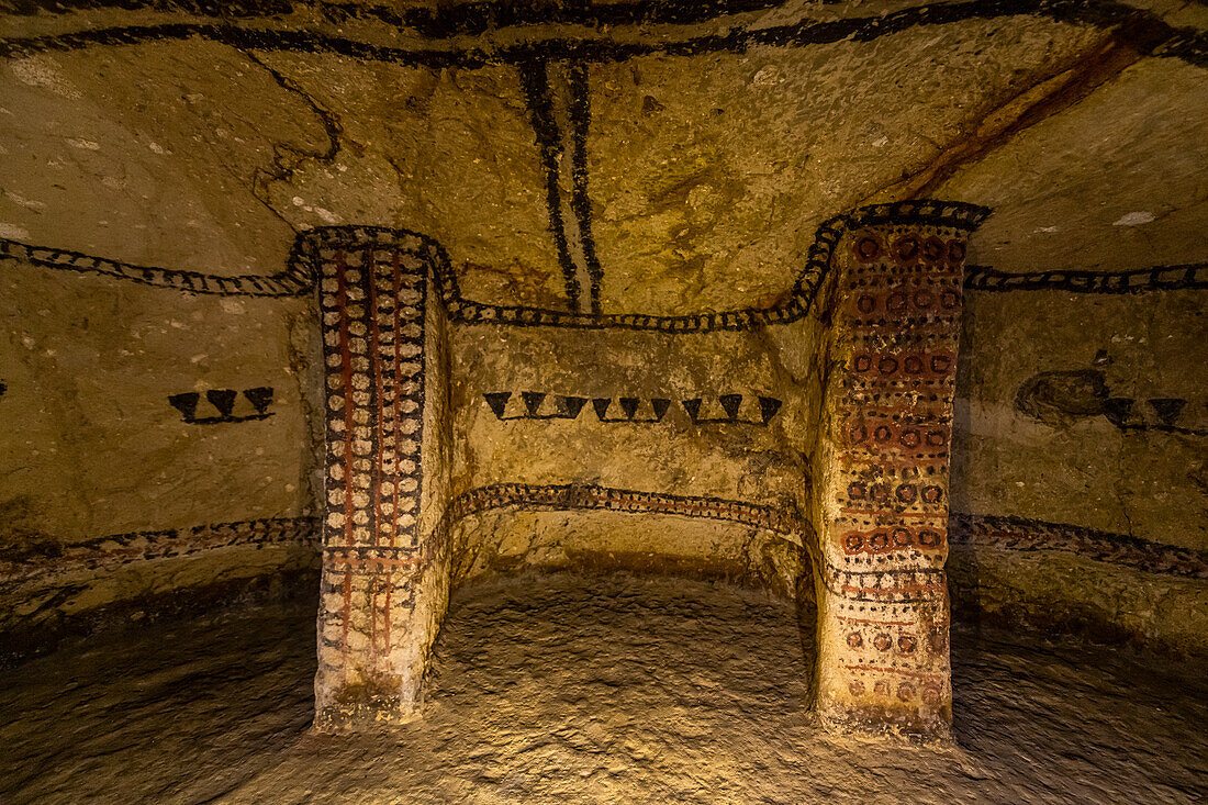 Pre-Columbian hypogea or tombs, UNESCO World Heritage Site, Tierradentro, Colombia, South America