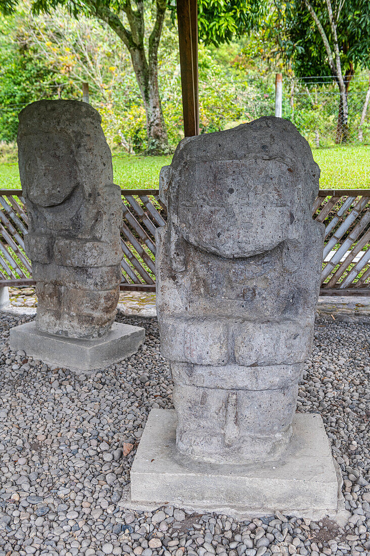 Old stone statues, UNESCO World Heritage Site, Tierradentro, Colombia, South America