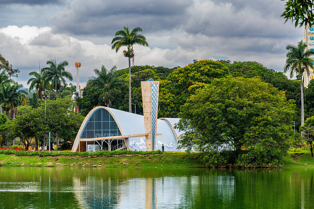 Sao Francisco de Assis Church, Pampulha Modern Ensemble, UNESCO World Heritage Site, Belo Horizonte, Minas Gerais, Brazil, South America