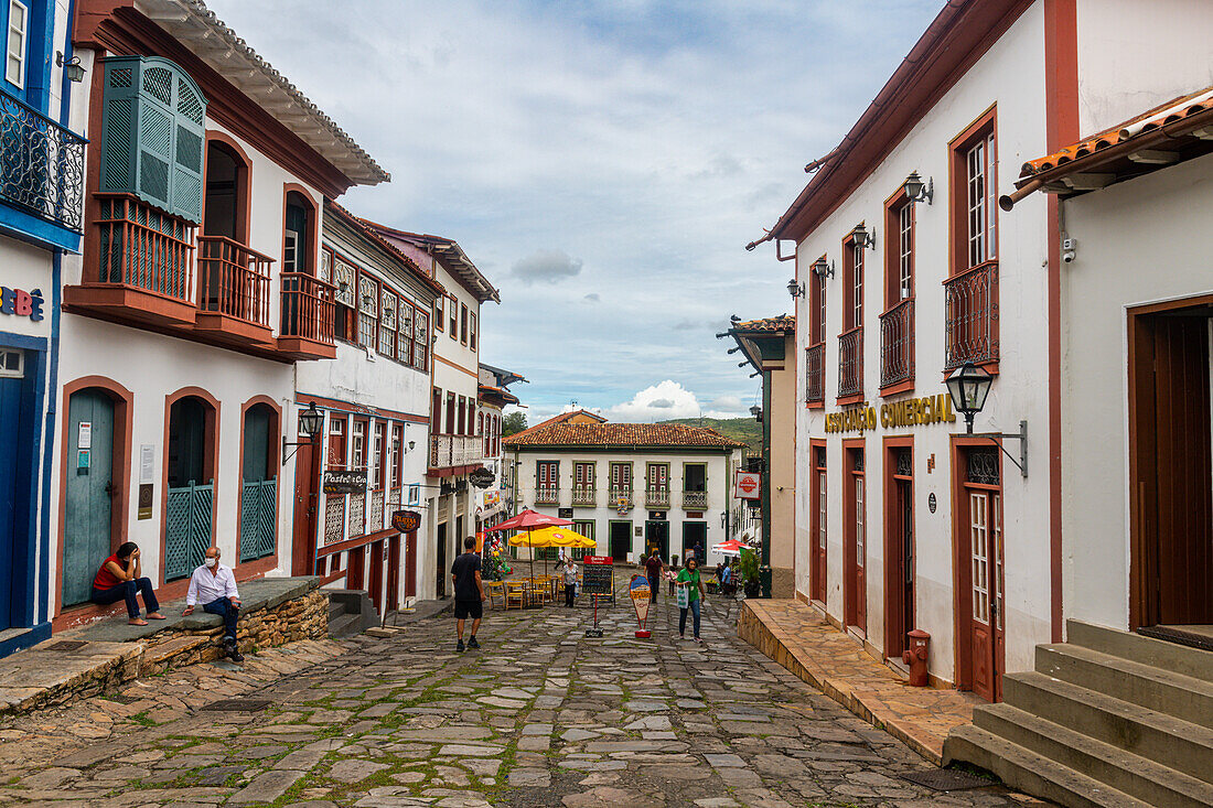 Historical buildings, Diamantina, UNESCO World Heritage Site, Minas Gerais, Brazil, South America