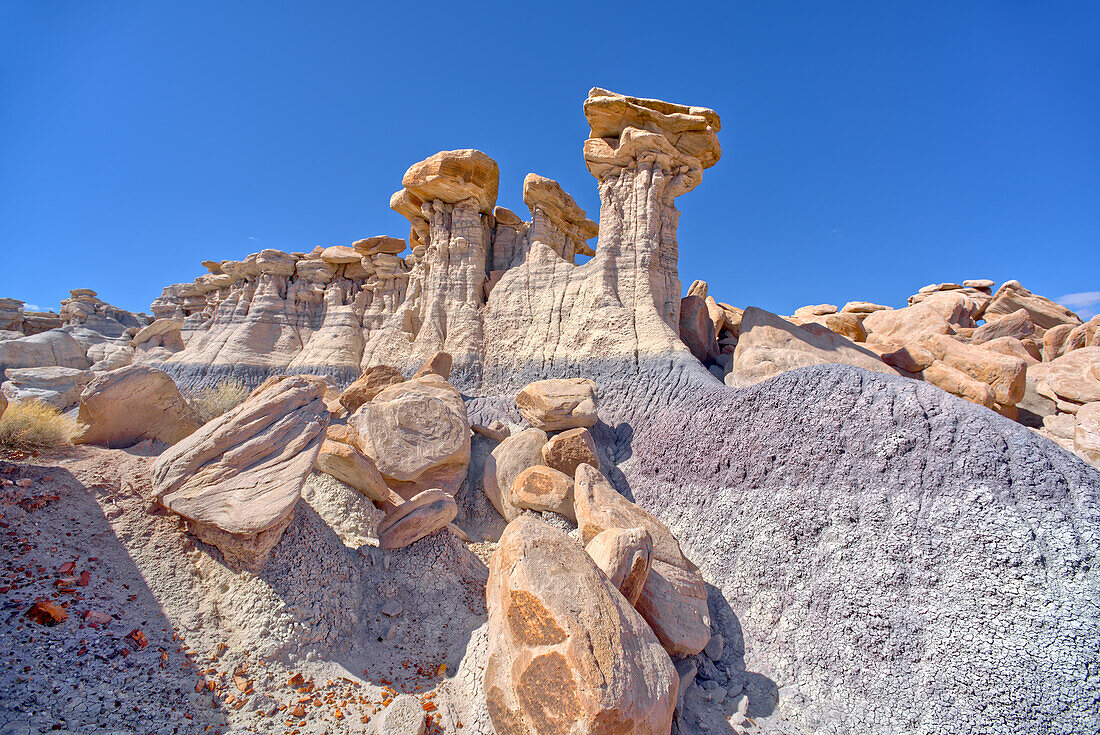 A hoodoo ridge in Devil's Playground at Petrified Forest National Park, Arizona, United States of America, North America