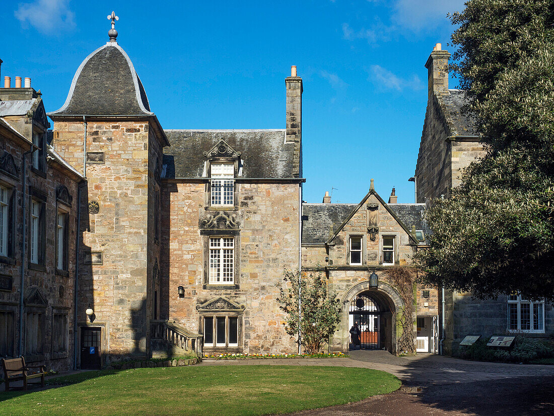 St. Marys College Quad, St. Andrews, Fife, Scotland, United Kingdom, Europe