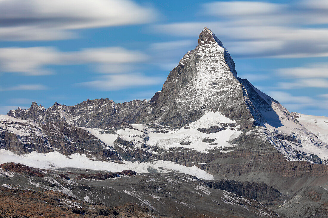 Matterhorn, 4478m, Zermatt, Wallis, Schweizer Alpen, Schweiz, Europa