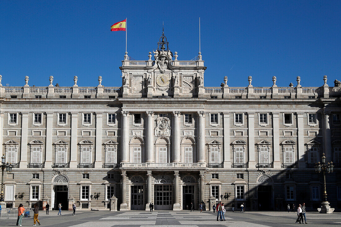 Fassade des Palacio Real (Königspalast), Madrid, Spanien, Europa