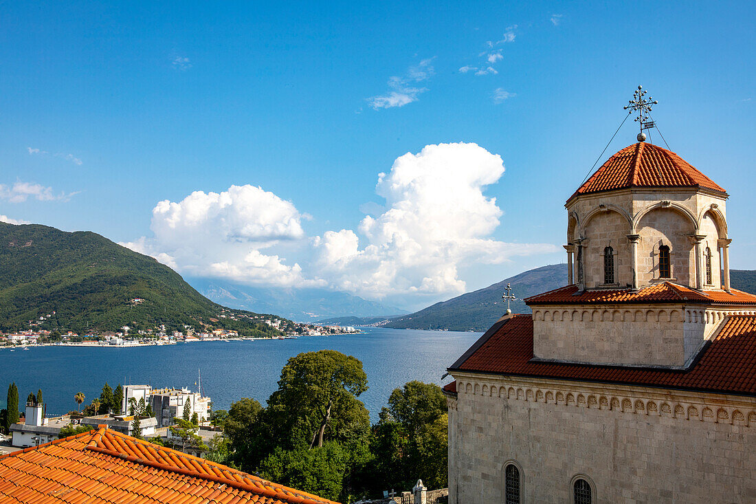 Blick vom Savina-Kloster, Herceg Novi, Montenegro, Europa