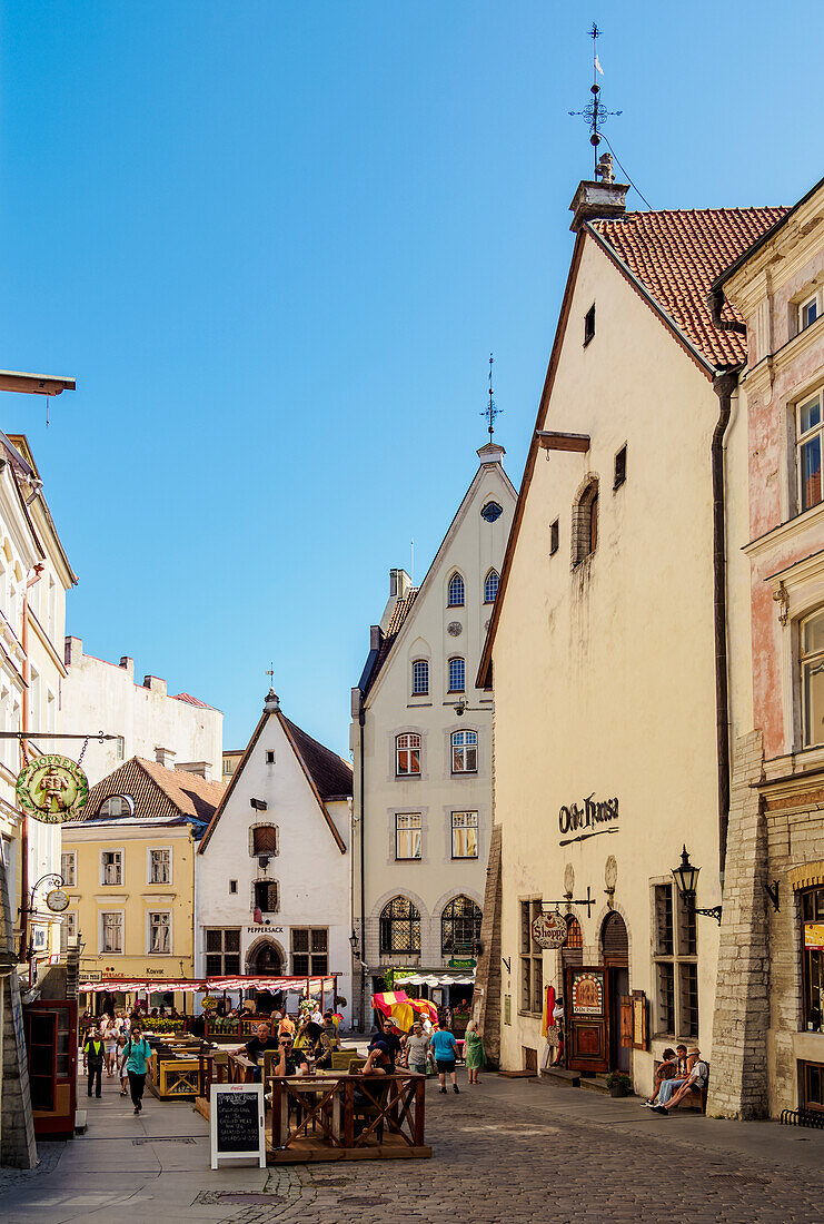 Blick auf das Restaurant Olde Hansa, Tallinn, Estland, Europa